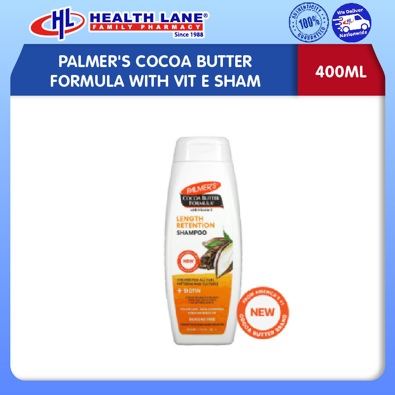 PALMER'S COCOA BUTTER FORMULA WITH VIT E SHAMPOO (400ML)